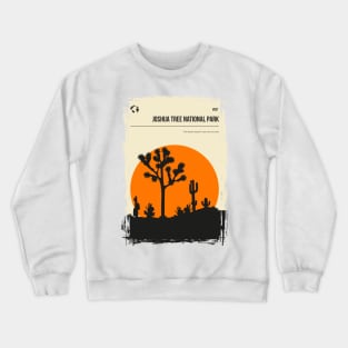 Joshua Tree National Park vintage minimal travel poster Crewneck Sweatshirt